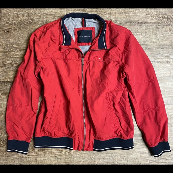 Red Tommy Hilfiger Soft Shell Classic Style Jacket - Picture 1 of 4